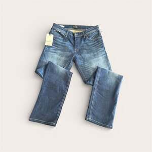 Jack & Jones Tim Slim Fit Jeans in Washed Blue Denim